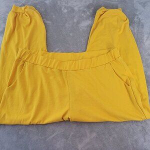 Ashley Stewart Womens Plus 26/28 Pull-On Pants Tapered Cuffed Hem Stretch SL5E